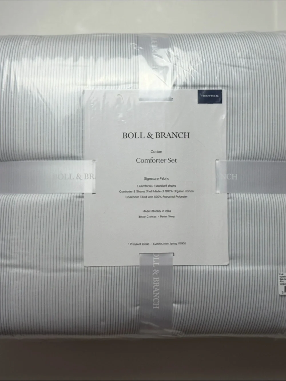 Boll & Branch Cotton Comforter Set - TWIN